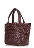 Стеганая сумка POOLPARTY Broadway коричневая