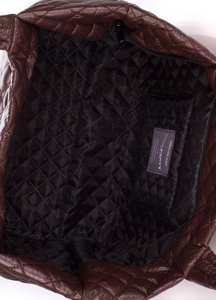 Стеганая сумка POOLPARTY Broadway коричневая