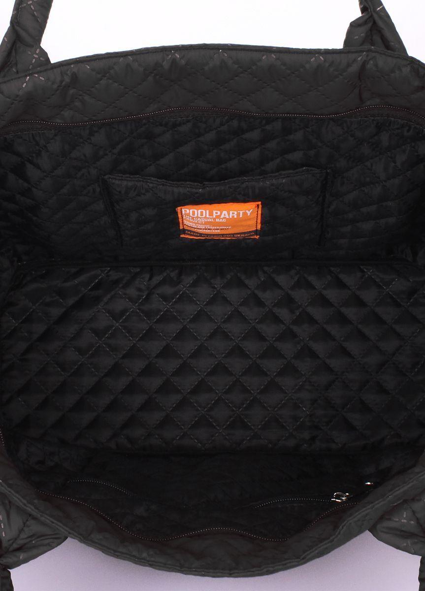 Стеганая сумка POOLPARTY Future черная