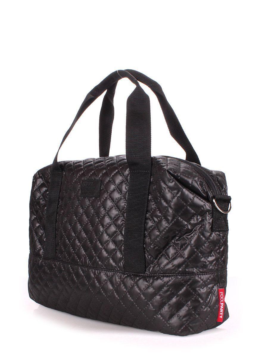 Стеганая сумка POOLPARTY Swag черная