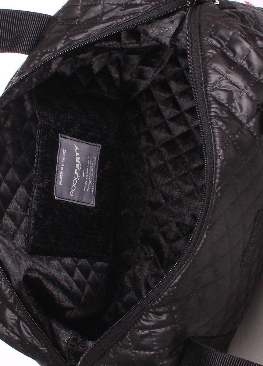 Стеганая сумка POOLPARTY Swag черная