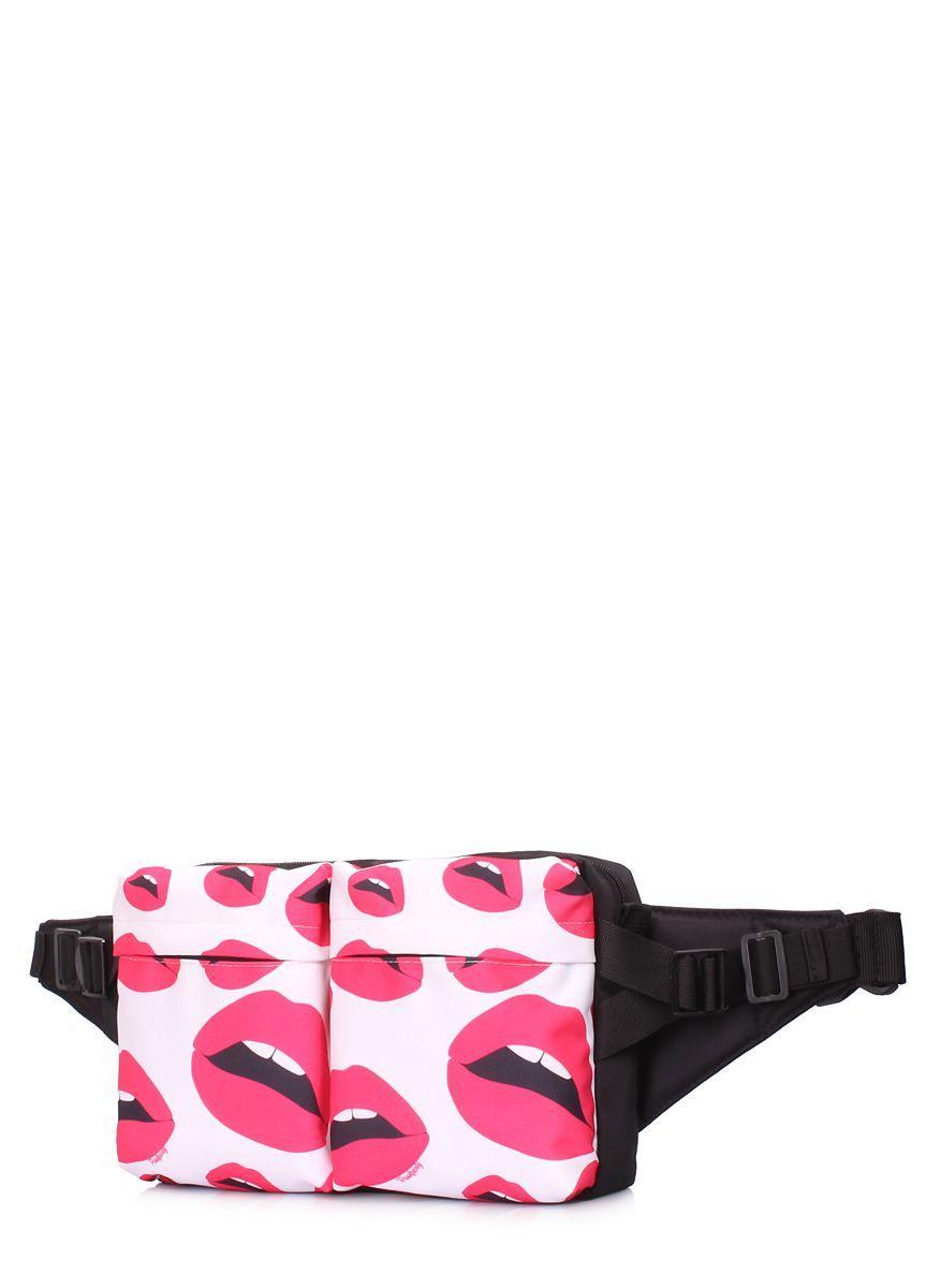 Сумка на пояс POOLPARTY Bumper с губами