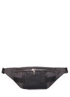 Сумка-бананка POOLPARTY Banana с кожаной отделкой