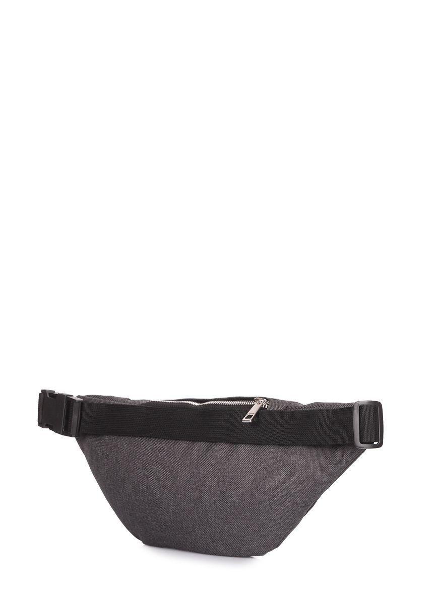 Сумка-бананка POOLPARTY Banana с кожаной отделкой