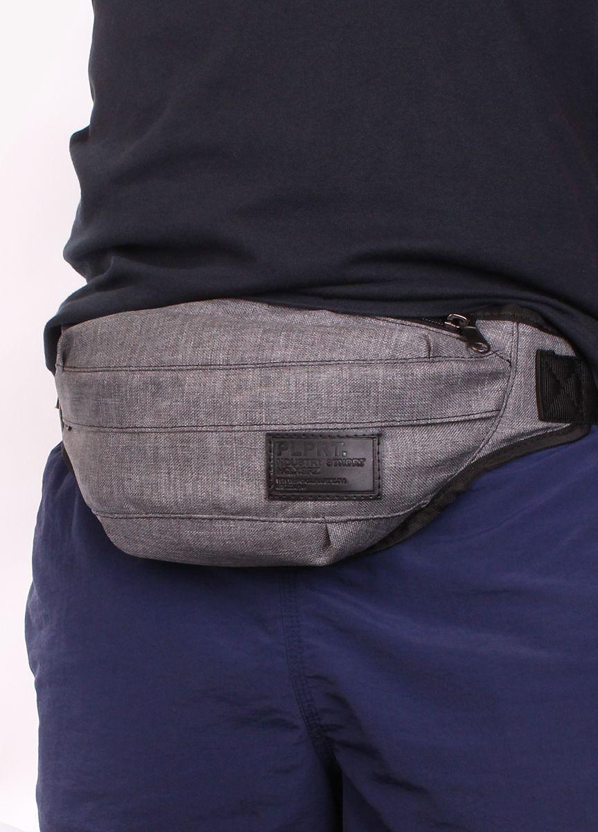 Сумка-бананка POOLPARTY Bumbag серая