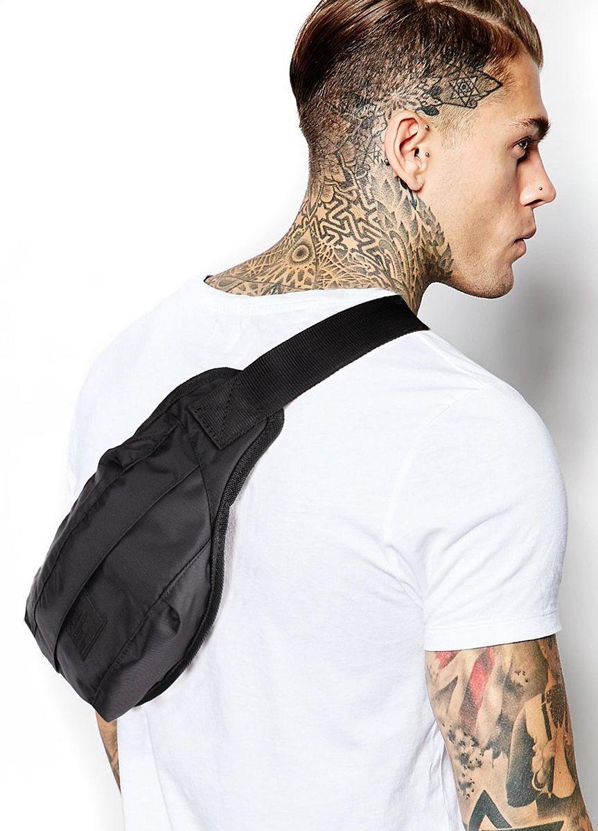 Сумка-бананка POOLPARTY Bumbag черная