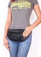 Сумка-бананка POOLPARTY Waistbag с пайетками