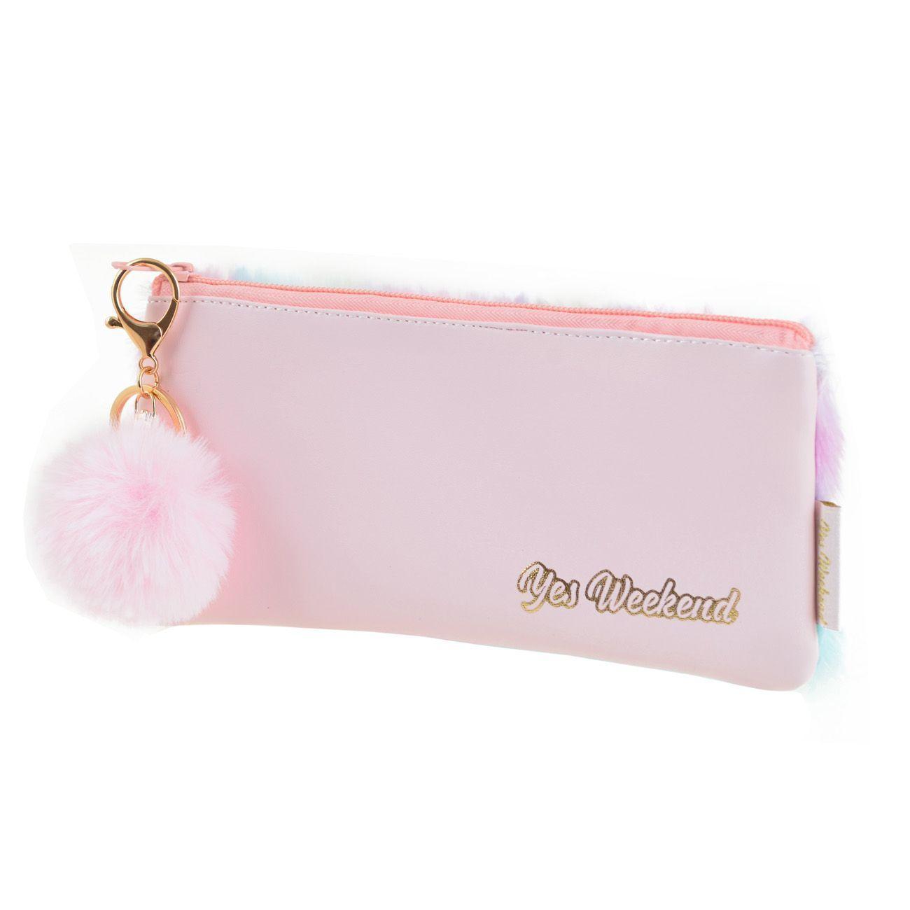Пенал-косметичка YES  «Furry», розовая