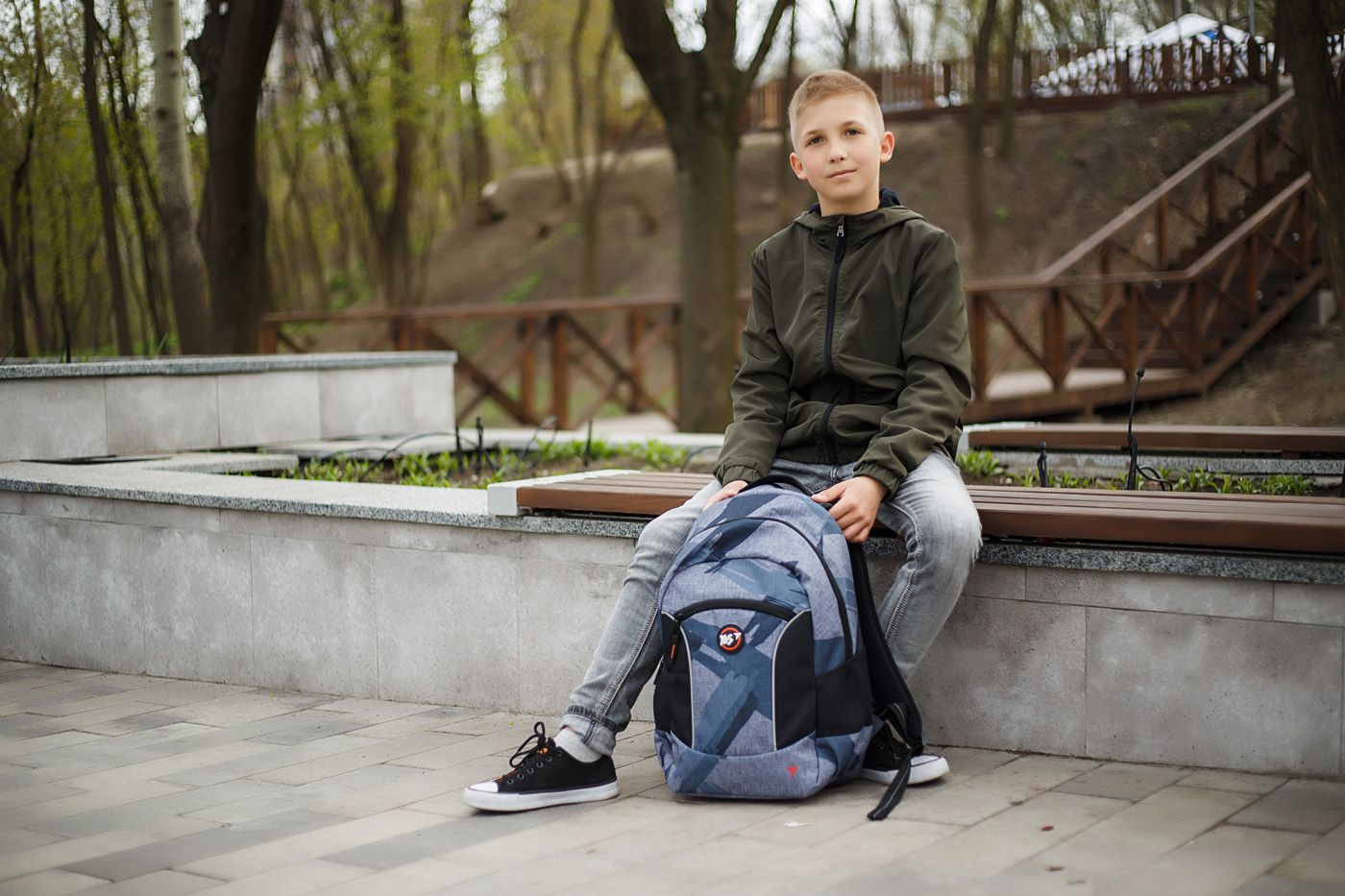 Рюкзак молодежный YES T-39, "Graphite"