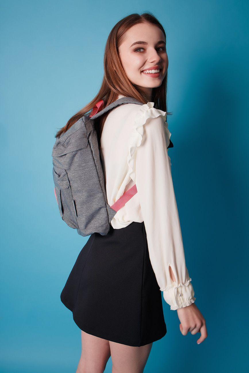 Рюкзак молодежный YES  ST-25 Neutral grey, 35*25*12.5