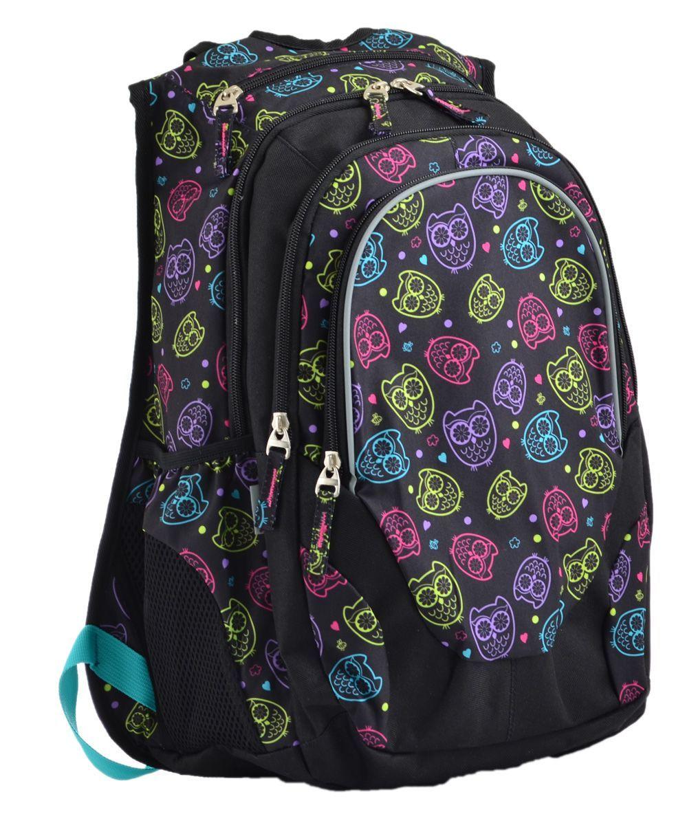 Рюкзак молодежный YES  Т-27 OWLS, 46*37*20