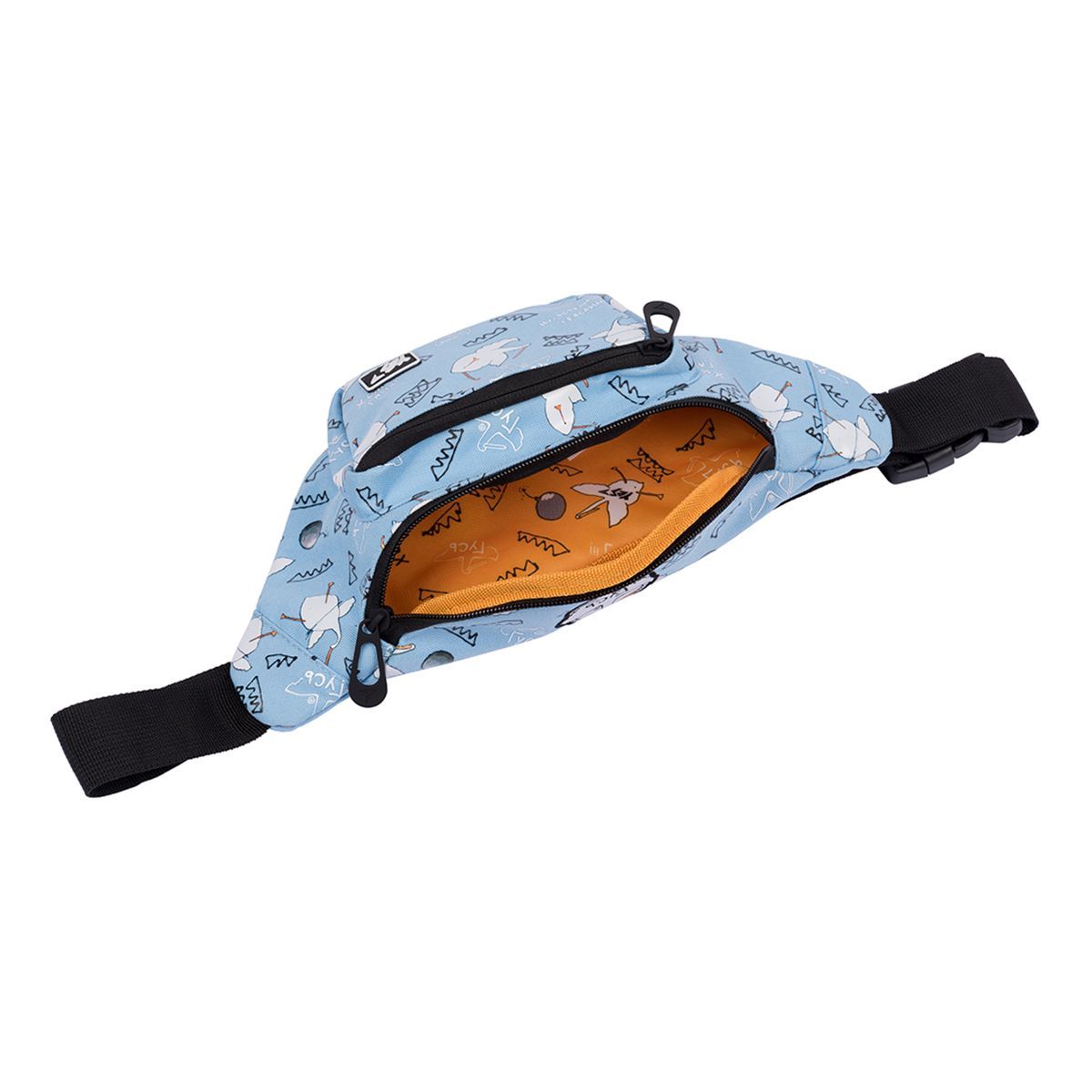 Сумка на пояс YES SP-28 Гусь, голубой