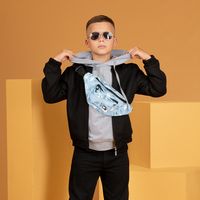 Сумка на пояс YES SP-28 Гусь, голубой