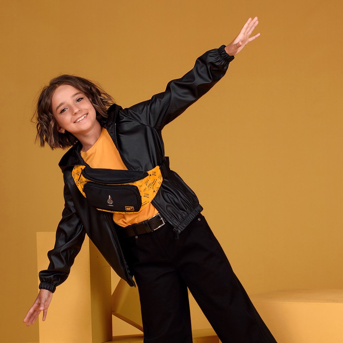 Сумка на пояс YES SP-27 Гусь, желтый