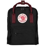 Городской рюкзак Fjallraven Kanken Mini Black/Ox Red 7 л 23561.550-326
