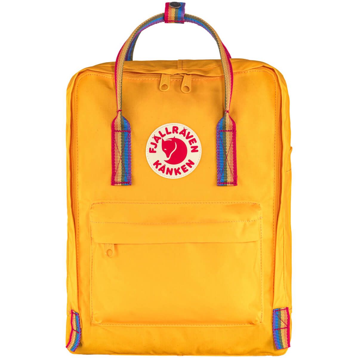 Городской рюкзак Fjallraven Kanken Rainbow Warm Yellow/Rainbow Pattern 16 л 23620.141-907