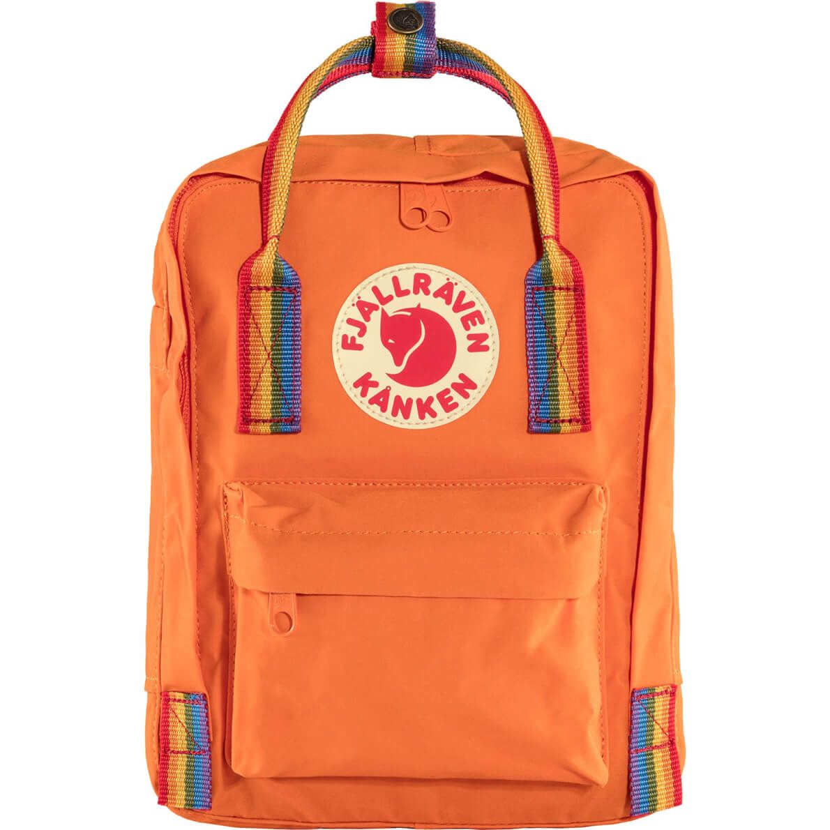 Городской рюкзак Fjallraven Kanken Rainbow Mini Burnt Orange/Rainbow Pattern 7 л 23621.212-907