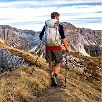 Рюкзак Osprey Levity 45 (Parallax Silver сірий)