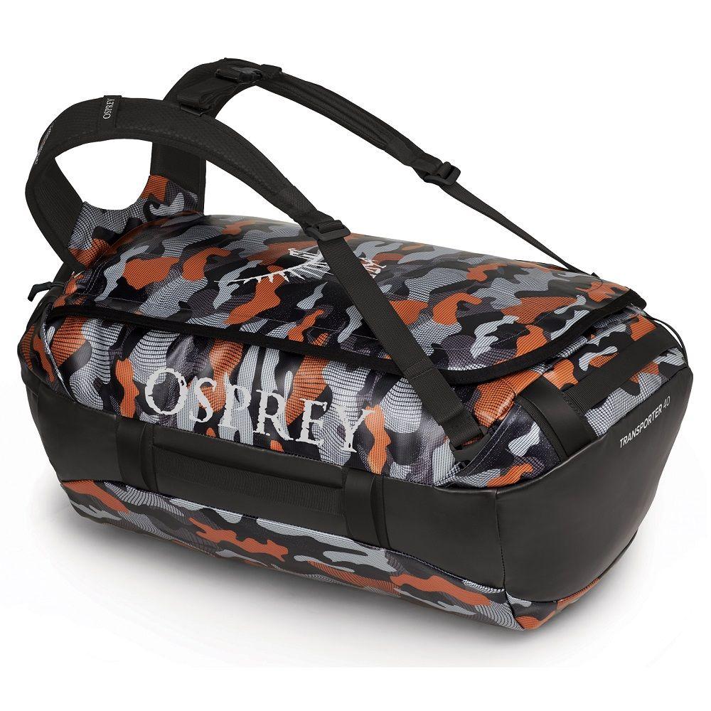 Сумка Osprey Transporter 40 Black/Orange Camo (камуфляж) (009.2587)
