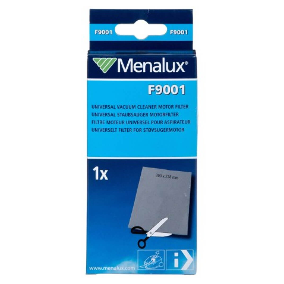 Универсальный фильтр для пылесоса Menalux F9001