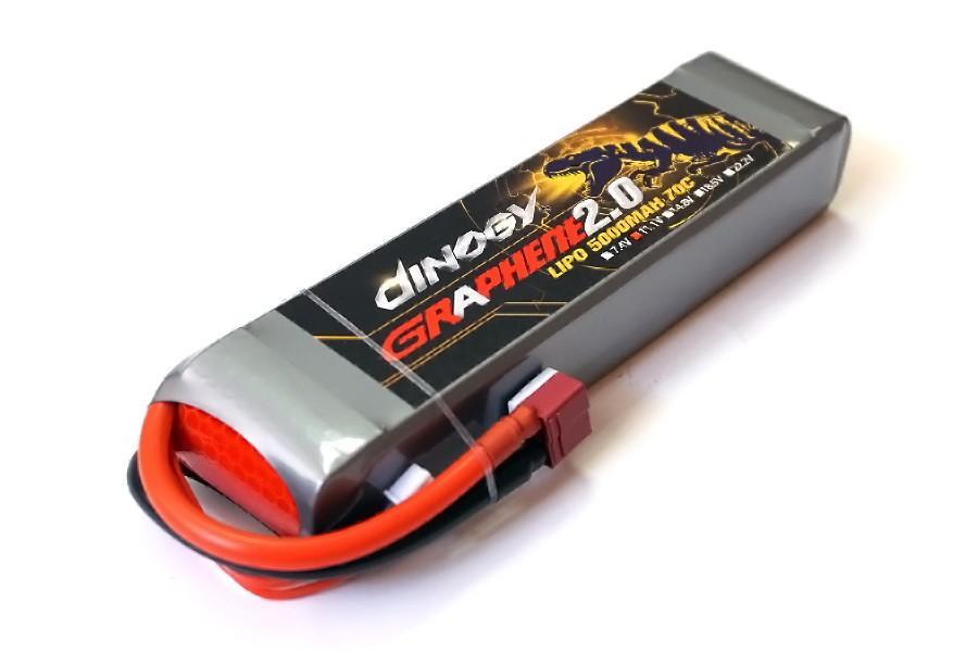 Аккумулятор для квадрокоптера Dinogy G2.0 Li-Pol 5000 мАч 11.1 В 29x48x165 мм T-Plug 70C DLC-3S5000XT-T