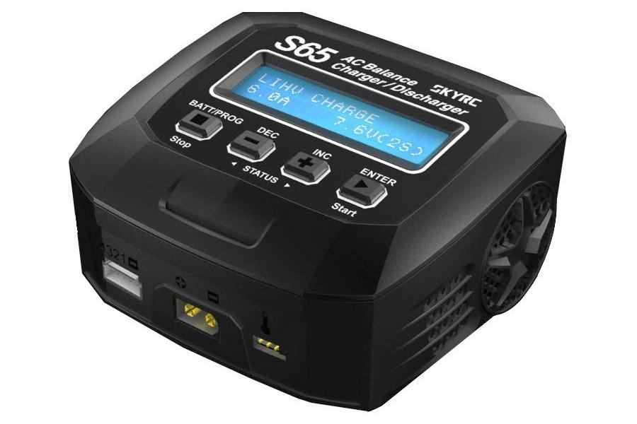 Зарядное устройство SkyRC S65 2-4S 6A/65W с/БП универсальное (SK-100152) SK-100152