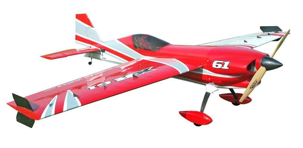 Самолёт радиоуправляемый Precision Aerobatics XR-61 1550мм KIT (красный) PA-XR61-RED