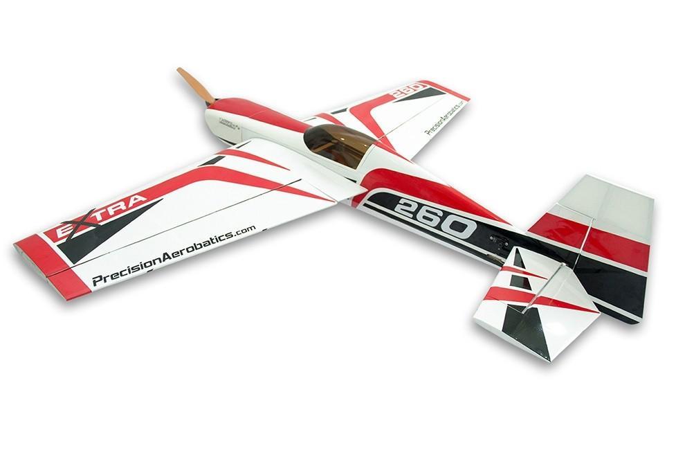 Самолёт радиоуправляемый Precision Aerobatics Extra 260 1219мм KIT (красный) PA-EXT-RED