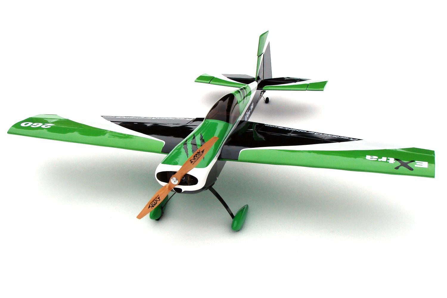 Самолёт радиоуправляемый Precision Aerobatics Extra 260 1219мм KIT (зеленый) PA-EXT-GREEN