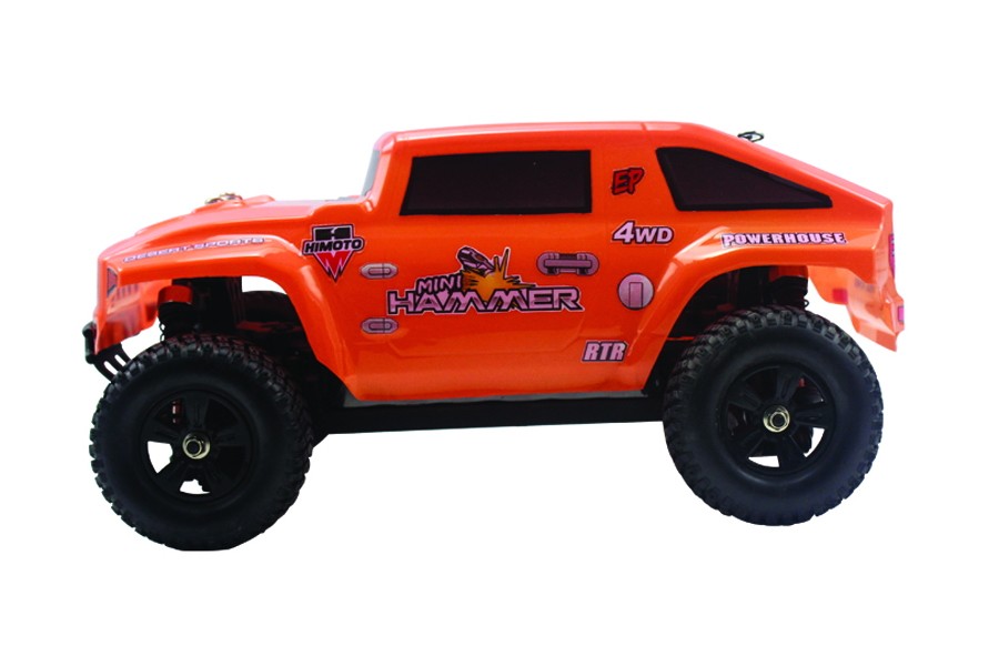 Радиоуправляемая модель Хаммер 1:18 Himoto Mini Hummer E18HM (оранжевый) E18HMo
