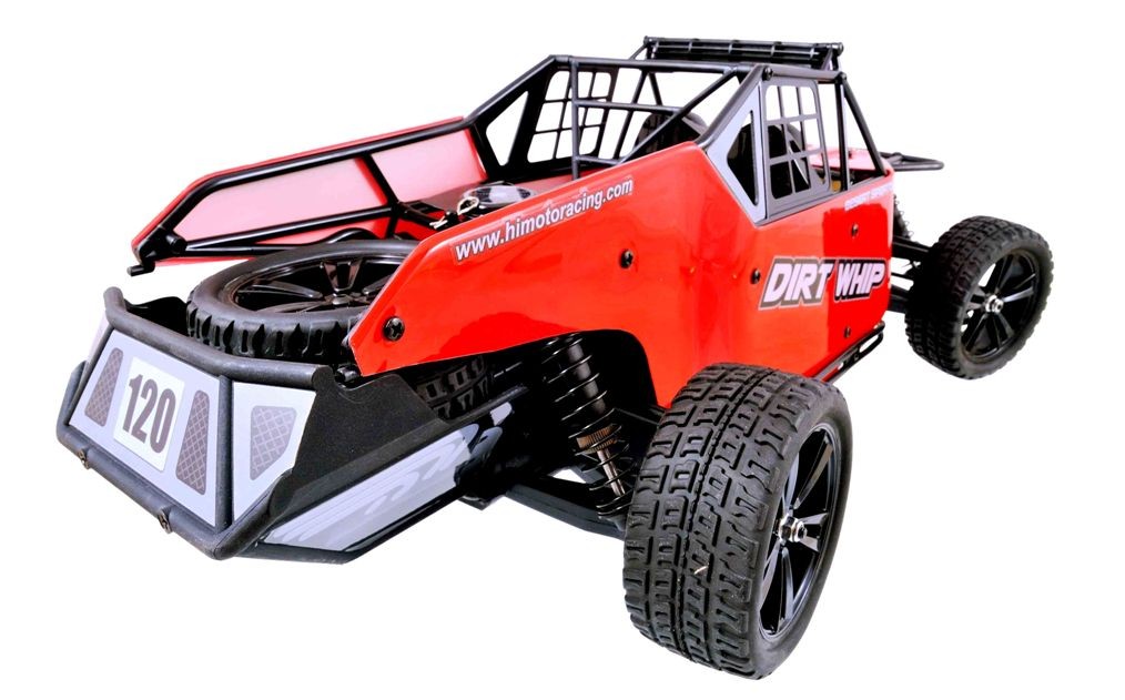 Радиоуправляемая модель Багги 1:10 Himoto Dirt Whip E10DB Brushed (красный) E10DBr