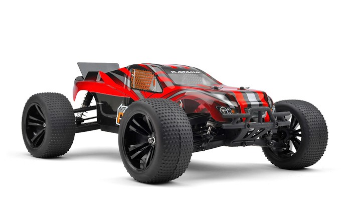 Радиоуправляемая модель Трагги 1:10 Himoto Katana E10XT Brushed (красный) E10XTr