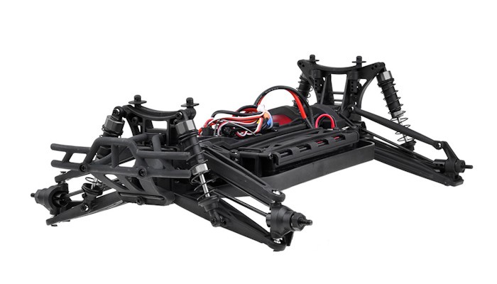 Радиоуправляемая модель Трагги 1:10 Himoto Katana E10XT Brushed (красный) E10XTr