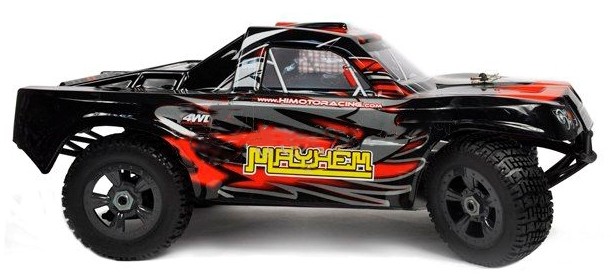 Радиоуправляемая модель раллийного шорт-корса 1:8 Himoto Mayhem MegaE8SCL Brushless (красный) MegaE8SCLr