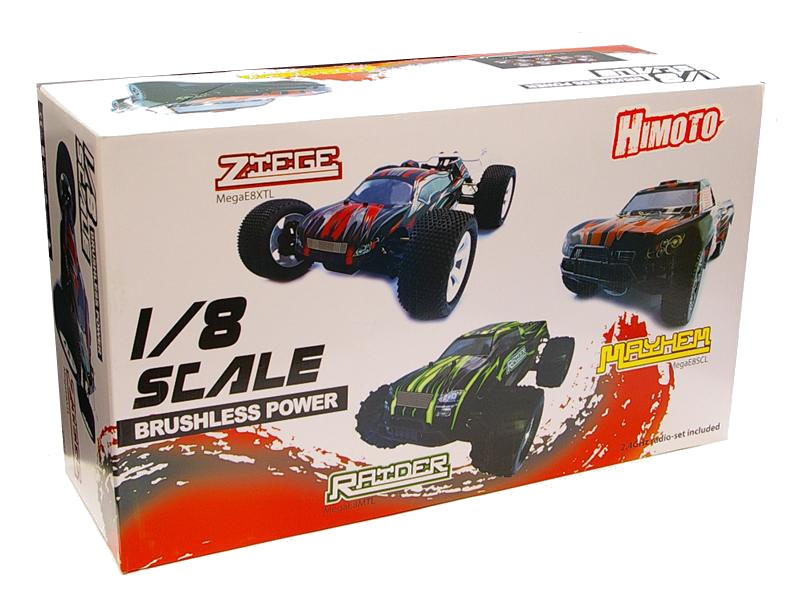 Радиоуправляемая модель раллийного шорт-корса 1:8 Himoto Mayhem MegaE8SCL Brushless (красный) MegaE8SCLr
