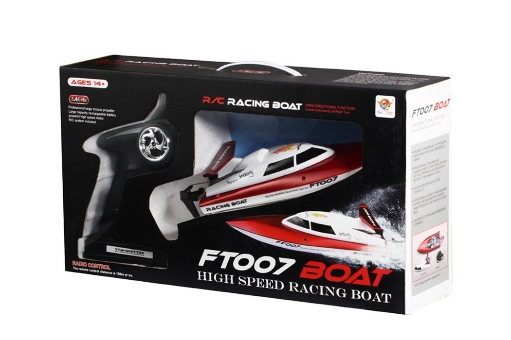 Катер на радиоуправлении Fei Lun FT007 Racing Boat (красный) FL-FT007r
