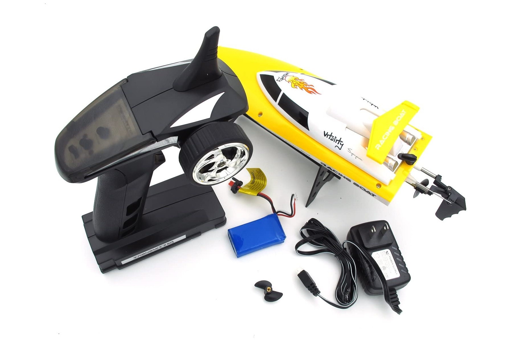 Катер на радиоуправлении Fei Lun FT007 Racing Boat (желтый) FL-FT007y