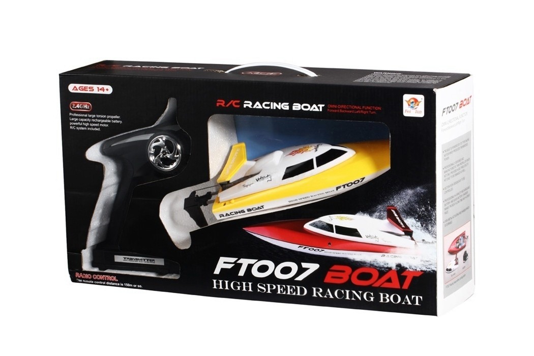 Катер на радиоуправлении Fei Lun FT007 Racing Boat (желтый) FL-FT007y