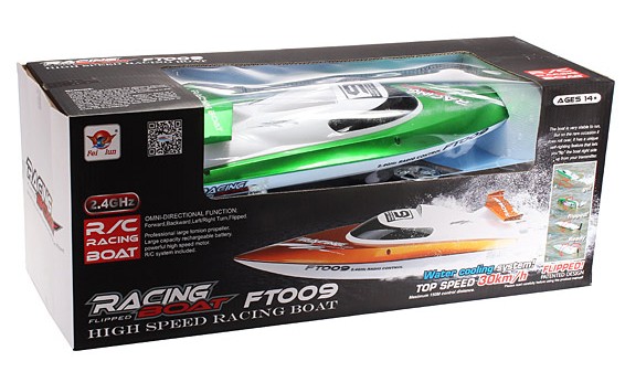 Катер на радиоуправлении Fei Lun FT009 High Speed Boat (зеленый) FL-FT009g