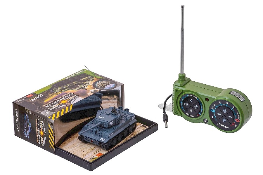 Танк на радиоуправлении 1:72 GWT Tiger 2117 (серый) GWT2117-4
