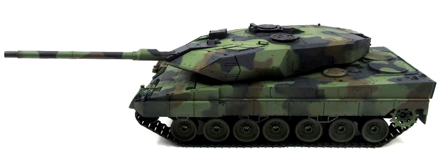 Танк р/у 2.4GHz 1:16 Heng Long Leopard II A6 с пневмопушкой и дымом (HL3889-1) HL3889-1
