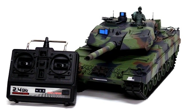 Танк р/у 2.4GHz 1:16 Heng Long Leopard II A6 с пневмопушкой и дымом (HL3889-1) HL3889-1