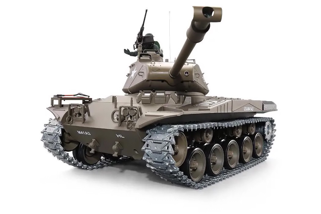 Танк на радиоуправлении 1:16 Heng Long Bulldog M41A3 с пневмопушкой и и/к боем (Upgrade) HL3839-1Upg