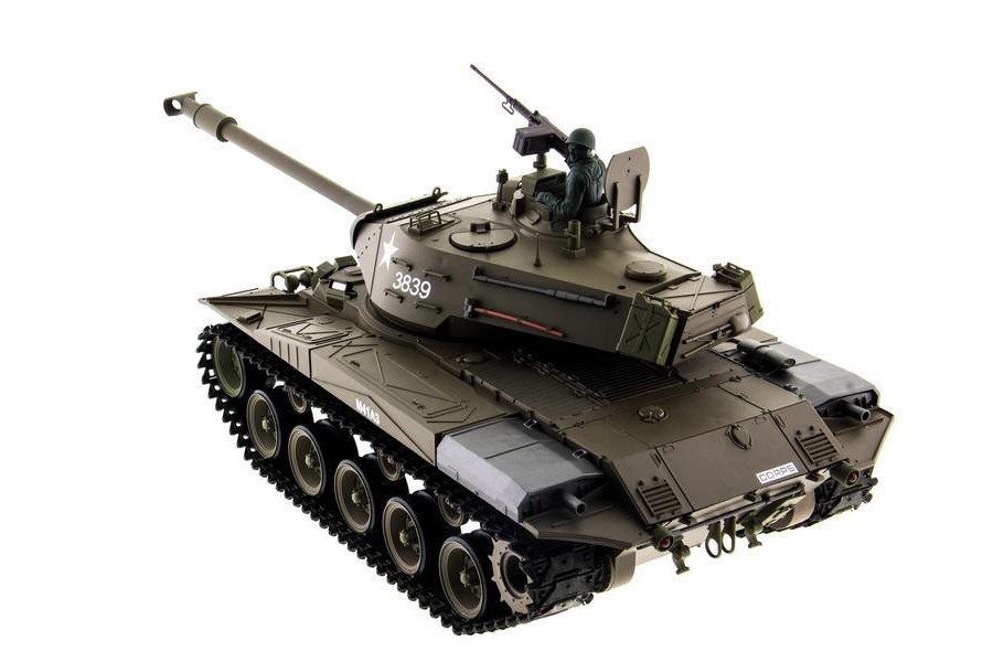Танк на радиоуправлении 1:16 Heng Long Bulldog M41A3 с пневмопушкой и и/к боем (Upgrade) HL3839-1Upg