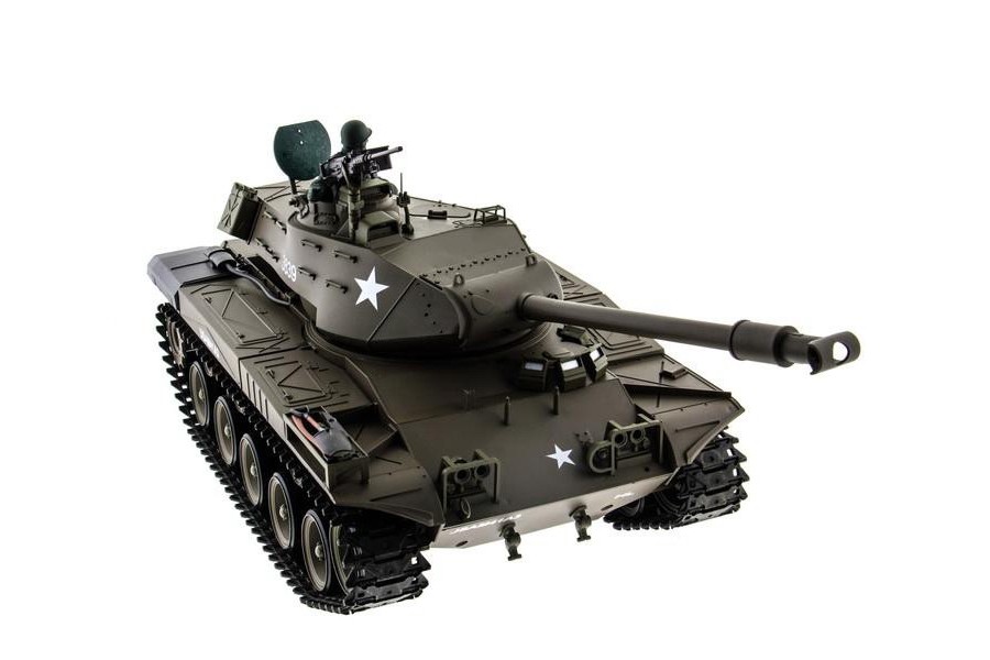 Танк на радиоуправлении 1:16 Heng Long Bulldog M41A3 с пневмопушкой и и/к боем (Upgrade) HL3839-1Upg