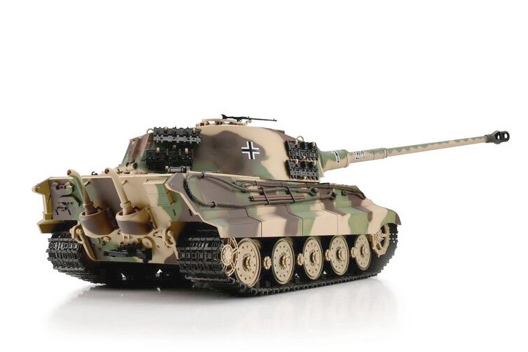 Танк на радиоуправлении 1:16 Heng Long King Tiger Henschel с пневмопушкой и и/к боем HL3888A-1Upg