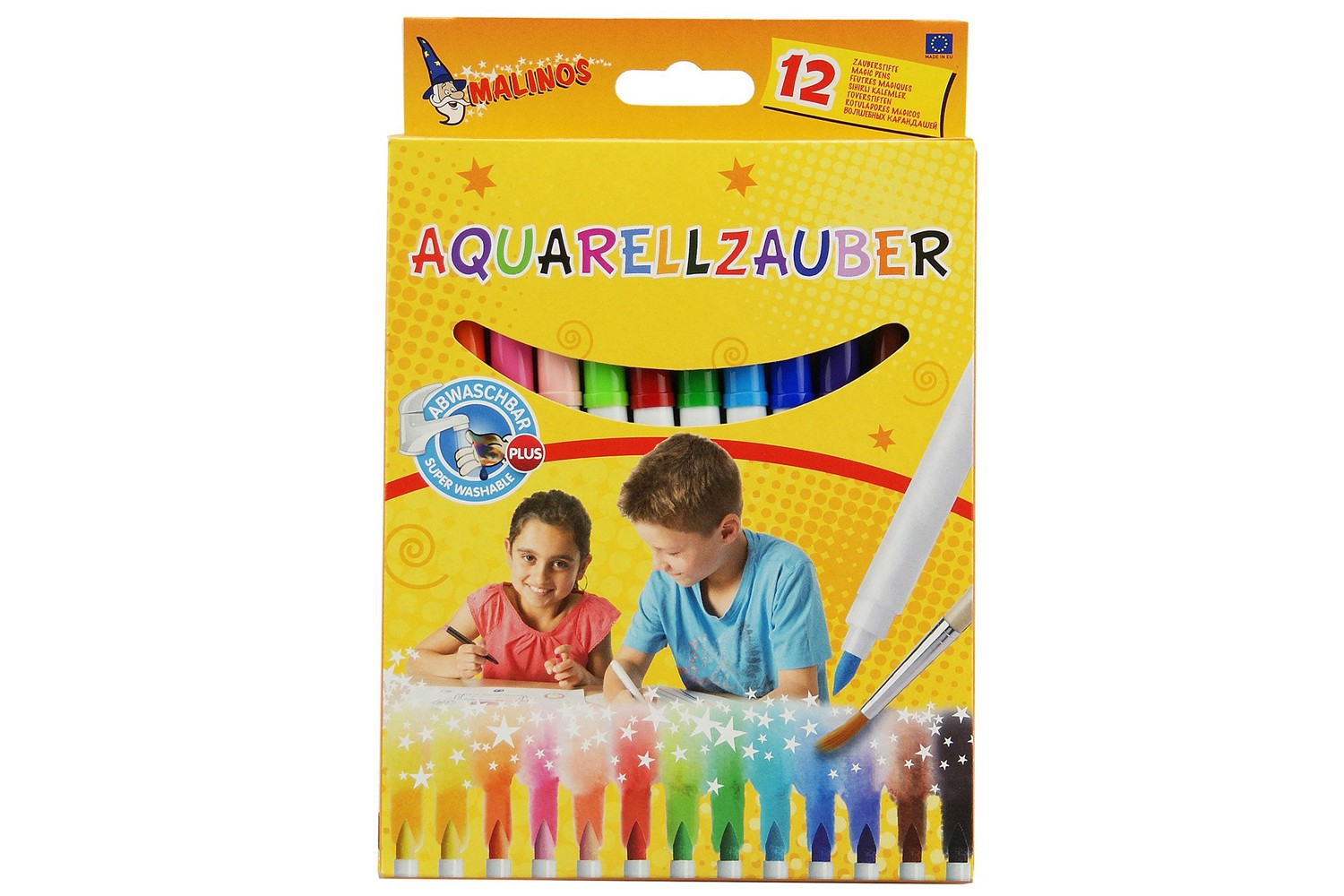 Акварельные фломастеры MALINOS Aquarellzauber на водной основе 12 шт MA-300033