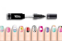 Детский лак-карандаш для ногтей Malinos Creative Nails на водной основе (2 цвета чёрний + белый) MA-303000