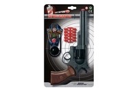 Игрушечный пистолет на пульках Edison Giocattoli Ron Smith 28см 8-зарядный с мишенью (463/33) ED-0463330