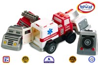 Детский конструктор Popular Playthings машинка (полиция, скорая помощь, пожарная) PPT-60402